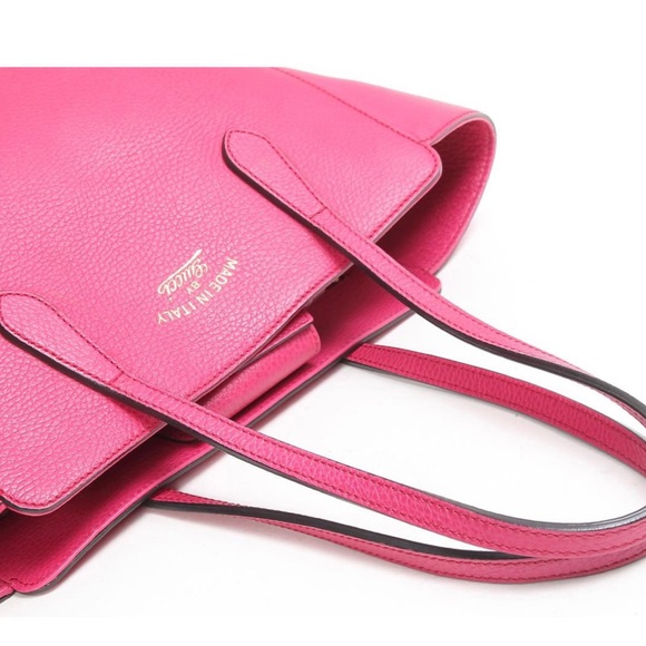 Gucci Swing 354408 Leather Tote Bag Pink - Picture 7 of 10